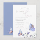 Search for blue butterfly wedding invitations Elegant