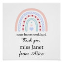 Search for teacher appreciation posters Rainbow