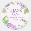 Search for lavender floral thank you stickers Classic