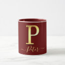 Search for monogram p mugs Monogrammed