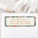 Search for festive floral return address labels Cute