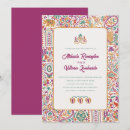 Recherche de style indien invitations Coloré