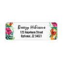 Search for tropical island return address labels Flowers