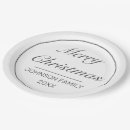 Search for black and white christmas plates Simple
