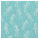Search for blue coastal fabric Seahorse