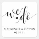 Search for we do wedding stickers Elegant