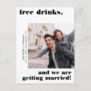 Search for free drinks save the dates Minimalist