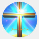 Search for jesus on the cross stickers God