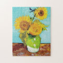Search for vincent van gogh sunflowers puzzles Post impressionism