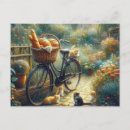 Search for bicycle basket postcards Garden