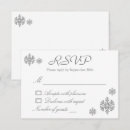 Search for silver snowflakes rsvp cards Grey