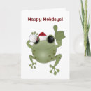 Search for funny frog christmas cards Amphibians