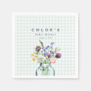 Search for blue and green plaid napkins Mother to be