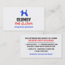 Search for party balloon business cards Clown