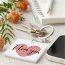 Search for fingerprint keychains Heart