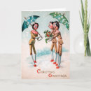 Search for umbrella christmas cards Retro