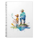 Search for fishing notebooks Illustration