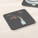 Recherche de sakura dessous de verres Aquarelle