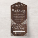 Search for wood and lace wedding invitations Farmhouse