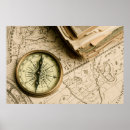 Search for ancient map posters Compass