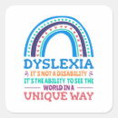 Recherche de dyslexie autocollants Sensibilisation