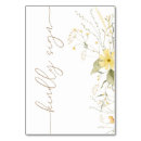 Search for girl table cards Wildflower baby shower