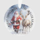 Search for vintage santa ornaments Reindeer