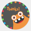 Search for orange monster stickers Birthday