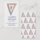 Search for triangle business cards Rainbow