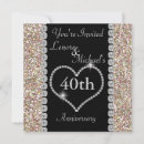 Search for 40th anniversary party invitations Pink