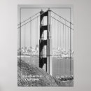 Search for black and white landmark posters Golden gate bridge