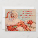 Search for 1950s christmas invitations Santa claus