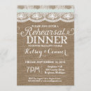 Search for burlap rehearsal dinner invitations Rustic