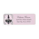 Search for chandelier return address labels Black