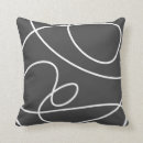 Recherche de abstrait noir et blanc coussins Minimaliste
