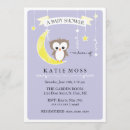 Search for purple owl baby shower invitations Adorable
