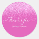 Search for bright pink monogram stickers Elegant