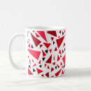 Search for crimson mugs Geometric pattern