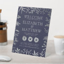 Search for silver welcome wedding signs Botanical
