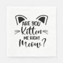 Search for grey cat napkins Crazy cat lady