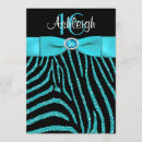 Search for zebra print birthday invitations Girly