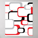 Search for red square posters Black