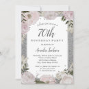 Search for silver 70th birthday invitations Flowers