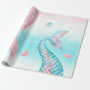 Search for christmas mermaid wrapping paper Girl