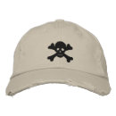 Search for crossbones embroidered hats Skull and crossbones