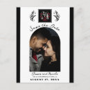 Search for red black and white save the dates Gothic