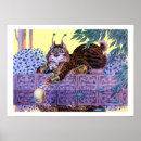 Search for cats in space posters Alien