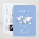 Search for passport baby shower invitations Globe