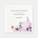 Recherche de blush floral napkins Couple