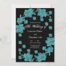 Search for turquoise black wedding invitations Chic